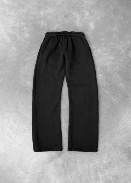 AKIMBO STRAIGHT-LEG SWEATPANTS FADED BLACK