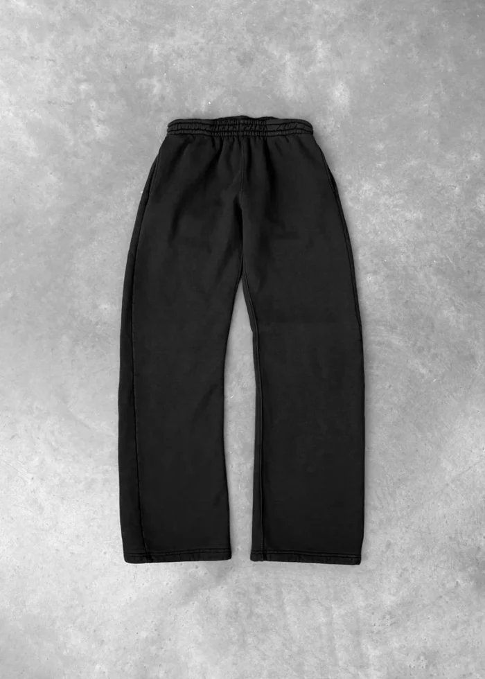 AKIMBO STRAIGHT-LEG SWEATPANTS FADED BLACK